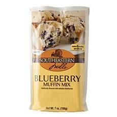Southeastern Mills Blueberry Muffin Mix- Each 7 oz Southeastern Mills 블루베리 머핀 믹스 - 각 7온스 패킷은 머핀 6개를, 198g, 2개