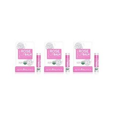 Alteya USDA Organic Bulgarian Vanilla Geranium Lip Balm - 0.17 Oz 5 g, 3-Pack Rose_One Size, 3-Pack Rose