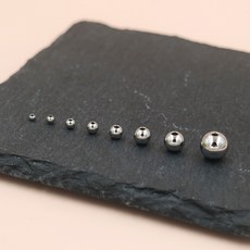 써지컬스틸 원형볼 무도금 사이즈별 - 1봉 / 비즈공예, 3.5mm(20개), 20개