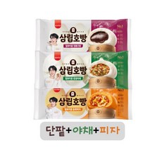 삼립호빵 단팥호빵+야채호빵+피자호빵 4입X3종, 360g, 3개