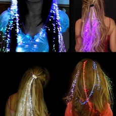 5Pcs led가 발 빛나는 플래시 LED 머리 끈 클립 크리스마스 할로윈 장식 led가 발 파티 분위기 응원 소품|글로우 파티 용품|, 1개, green, 단일