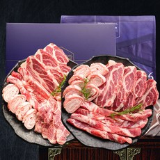 이베리코 베요타 선물세트 1.25kg 구이용 선물용 돼지고기 세트 목살 갈비살 치마살 눈꽃살 구이용 스페인산 스테이크, 이베리코 선물세트 1.25kg., 1개