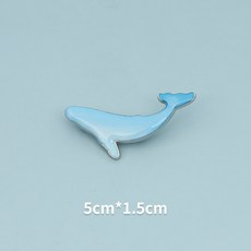 디바인 러블리가디건 블루 고래 물고기 브로치 여성 큐트 뱃지 INS유행하는 개성 페르사주 책가방 포장 장식 DIY