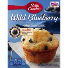 421477 Betty Crocker 베티 크로커 머핀 & 퀵 브레드 믹스 와일드 블루베리 479.1g16.9온스, 1개