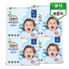 보솜이 원더 바이 원더 썸머 팬티형 기저귀 유아용, 6단계, 80개