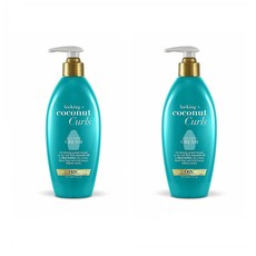 OGX Locking Coconut Curls Air Dry Cream 락킹 코코넛 컬 에어 드라이 크림 6oz(177ml) 2팩, 1개