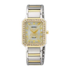 [세이코] SEIKO 솔라 쿼츠 Solar Quartz 쉘 문자판 Mother of Pearl dial SUP452P1 레이디스 손목시계 해외 모델 []