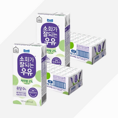 매일우유 저지방 멸균 소화가 잘 되는 우유 190ml 48팩 (2박스), 저지방 멸균 190ml 48팩, 48개