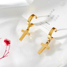 14k십자가귀걸이