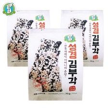 예이니식품 지도표 성경 김부각 3개(70gx3개) 등산여행나들이식품튀김고추다시마, 3개, 70g