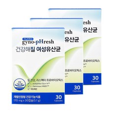 지노프레쉬 건강해질 여성유산균 30캡슐 3박스, 1개, 30개