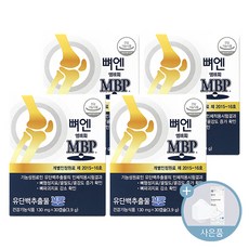 뼈 엔 엠비피 MBP 130mg x 30캡슐 + 씨오케이 마스크 사은품, 4박스