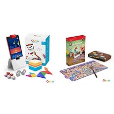 Osmo-Fire Tablet-5 실습 학습 게임용 Genius 키트 (6 － 10 세) Detective Agency : 검색에 Fire Tablet Base를 포함한 신비한 게임 팩 (5 － 12 세) 포함, 본상품