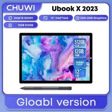 CHUWI 2023 UBook X 2 in 1 태블릿 노트북 12GB 512GB I5-10210Y 12 인치 2K IPS 스크린 윈도우 11 2.4G/5G 와이파이 지지대 키보