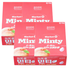 마켓오 민티 피치민트, 34g, 24개