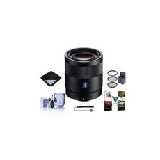 Adorama Sony Sonnar T* FE 55mm F1.8 ZA E-Mount Lens With Free PC Accessory Bundle SEL55F18Z A, One Color_One Size, 상세 설명 참조0, One Size