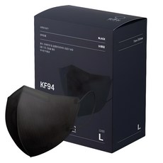맘편히마스크 새부리형 마스크 대형 성인용 KF94, 1개, 블랙, 50개입