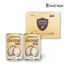 아시안팩토리 몬스터 코코넛밀크 400ml 태국 직수입 생어거스틴 식자재마트, 24개