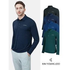 김영주 남성 풀달 Y카라 긴팔 티셔츠 K2FMSH1685