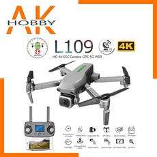 L109 L109 Pro HD 4K ESC 카메라 5G WiFi FPV 광학 흐름 Brushless 모터 RC Quadcopter 헬리콥터 장난감과 GPS Profissiona, 1개, L109 4K 1B FOAM, 단일