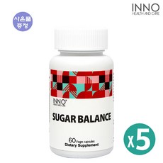 엘제이몰 [이노헬스앤케어] 슈거 밸런스 Sugar Balance 60 C, 60캡슐x5개