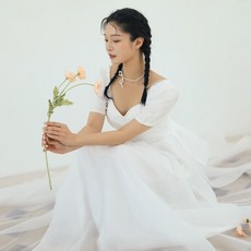 퍼프웨딩드레스