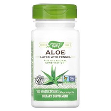 네이쳐스웨이 알로에 라텍스 회향 함유 140mg 베지캡슐 100정, 1개
