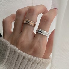 반지 남녀 쌍 의 반지 로즈 골 드 커 플 액세서리 심 플 하 다 크 리 스 탈 디자인 학생 왕 홍 dw 동그라미 반지 개성 ins 검지 링 반지 반지 520 선물 DW 반지 실 버 (호수 10 - 22 가능)