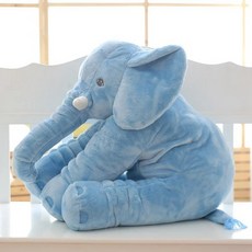 이케아 코끼리인형 안고자는 수면 대형 국민애착인형 바디필로우인형 35485, 55cm, 블루
