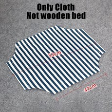 높이 강아지 고양이 침대 나무 가구 캔버스 매트 애완 동물 해먹, 12.Cloth Blue Stripe