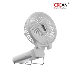 크레앙 보조배터리 겸용 핸디형 선풍기, CREHF5100, 화이트