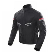 DUHAN 오토바이 자켓 & 바지 한 벌 여름 Moto Jacket Men protection Gear 통기성 Reflective clothing D-2, 02 black jacket