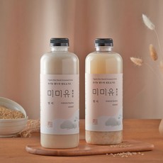 유기농 쌀누룩요거트 미미유 현미, 곱게 갈음, 2병, 1000ml