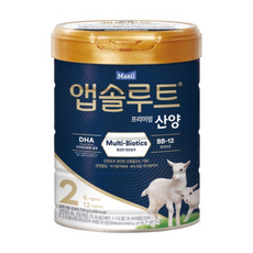 앱솔루트 프리미엄 산양 분유 2단계, 750g, 7개