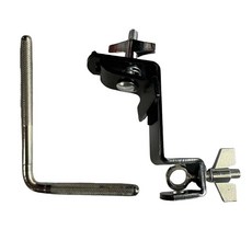 JunZheHub 드럼 세트 타악기용 카벨 장착 브래킷 홀더 클램프, Cowbell Holder L Rod, 1개