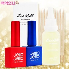 젤로젤로 필오프베이스젤+글로시 탑젤+원킬리무버 세트, 필오프 베이스젤+글로시 탑젤+원킬리무버 세트, 1개, 30ml
