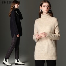 쉬즈미스 [쉬즈미스(SHESMISS)] 루시아 알파카 울 목폴라 니트 (택가격:198000원)