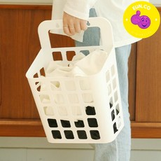수건 보관함 런드리 세탁함 빨래 수거함 틈새공간 빨래함, A.화이트