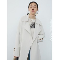 클래식 뒷트임 하이 슬릿 심플 롱 트렌치코트