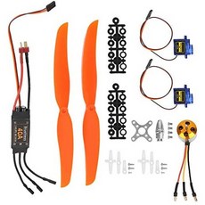 Vbest life A2212 1000KV Brushless Motor 40A ESC SG90 9G Micro Servo 1060 Propeller for RC Fixed Win, One Color_One Size, One Color, 상세 설명 참조0