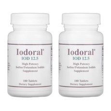 아이오도랄 아이오딘 180정 2병 요오드 Iodoral Iodine, 2개