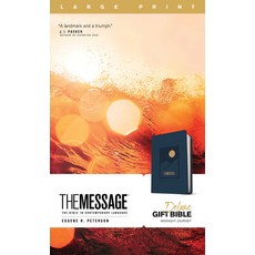 The Message Deluxe Gift Bible Large Print (Leather-Look Navy): The Bible in Contemporary Language Imitation Leather, NavPress Publishing Group, English, 9781641582537