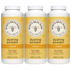 Burt's Bees Baby Powder 버츠비 베이비 아기용 네츄럴 더스팅 파우더 7.5oz(210g) 3팩, 210g