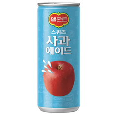 델몬트 스퀴즈 사과/오렌지 에이드 240ml x 30 x 2팩 디저트 식사 소풍 외출 음료 탄산 주스, 60개