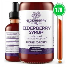 ELDERBERRY HILL ORGANICS 엘더베리 삼부커스 베리, 30ml, 1개