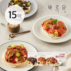 바르닭 바른도시락5 - 두부면 3종 세트, 220g, 15팩