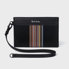 Paul Smith Signature stripe panel pass case 843772 G121 Black