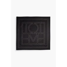 토템 Embroidered 실크-twill 스카프 - Black 351891