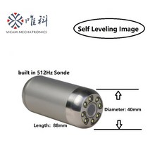 Vicam 파이프 검사 카메라 시스템용 셀프 레벨링 카메라 헤드 40mm, with 512Hz sonde, 1개