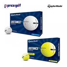 테일러메이드 정품 디스턴스 플러스 Distance Plus 2피스 골프공 WHITE/YELLOW., 색상 : YELLOW, free - 테일러메이드디스턴스